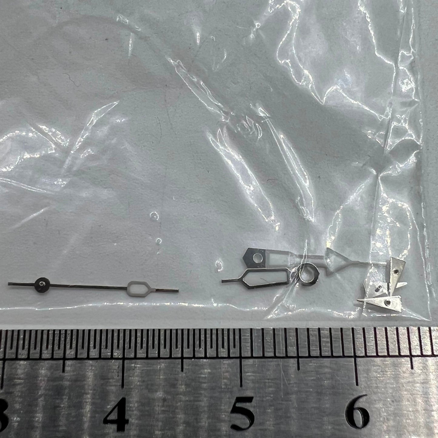 Aiguilles de montre lumineuses vertes argentées de 12 mm pour mouvement à quartz Miyota 0S20
