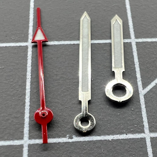 Red second hand and green luminous watch hands set for Miyota 2035, 2115, 2105, 2305 movements
