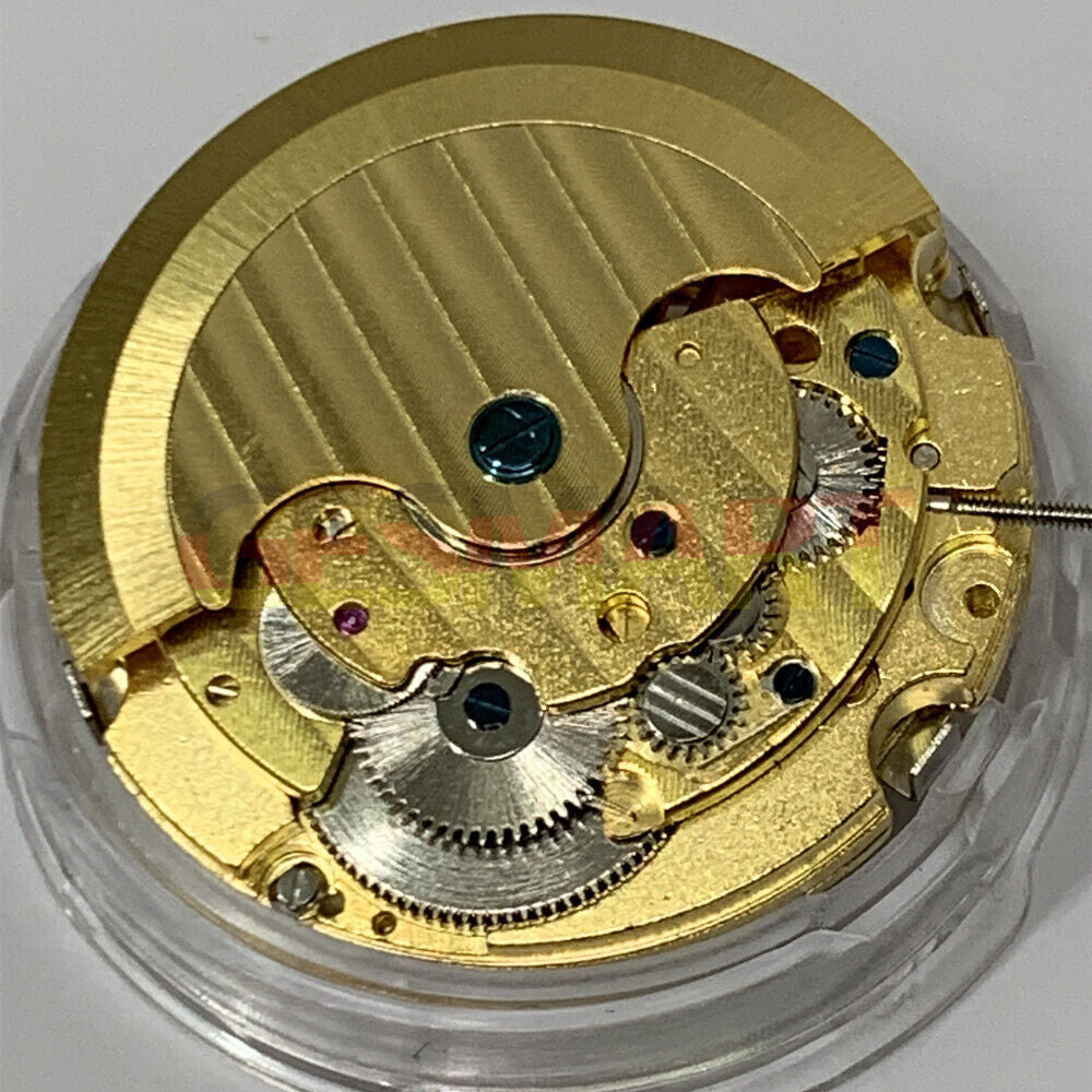 SHANGHAI Goldenes multifunktionales automatisches mechanisches Uhrwerk, ewiger Kalender