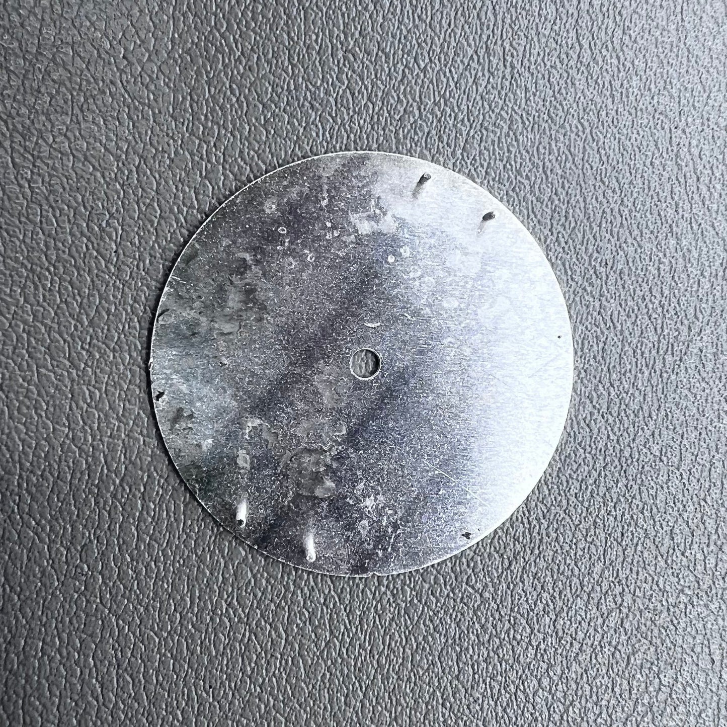 Solid white 28.5mm watch dial for NH36 NH35 movement, metal build, no lume,