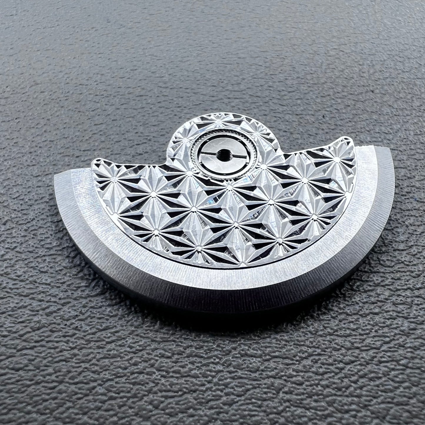 Silver Fireworks Pattern Rotor Oscillating Weight for Movement NH34 NH35 NH36 NH38
