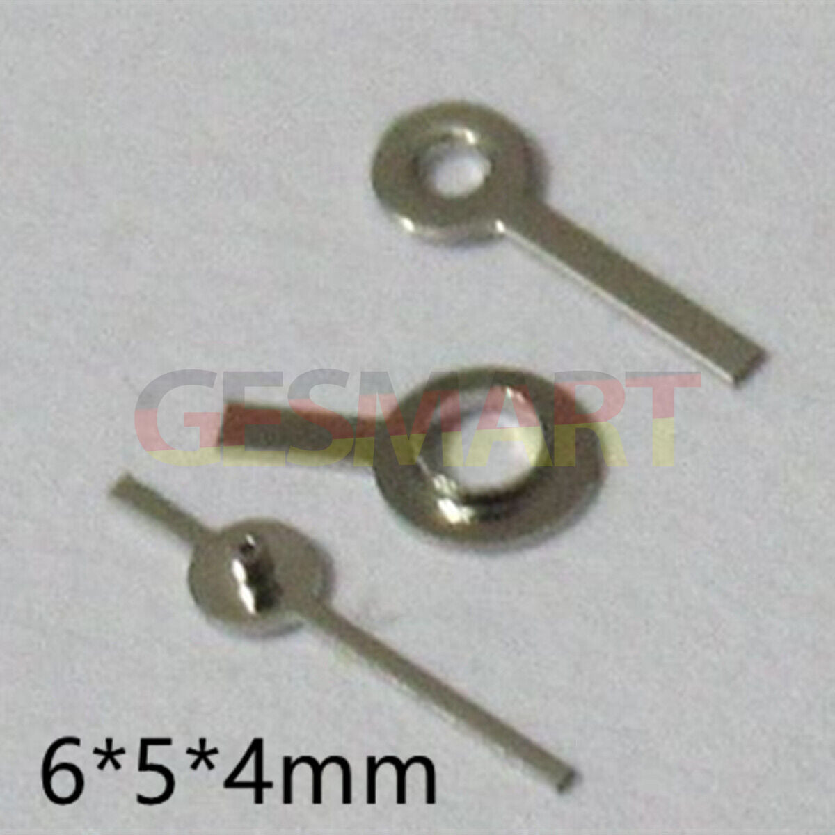 6mm silver square pointed watch hands set compatible with Miyota 2035, ideal for precise time upgrades