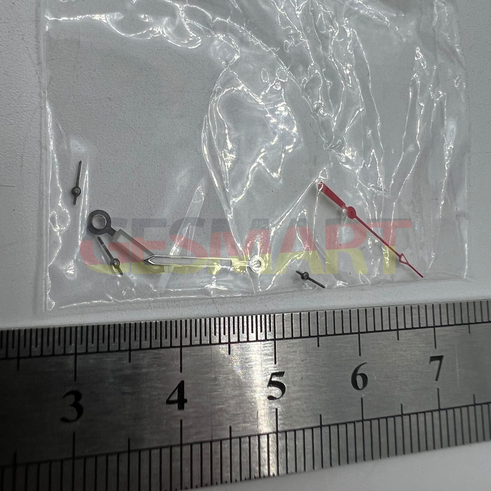 12mm red second hand with silver trim for Miyota OS10 OS20 OS60 OS80 watch movements,.