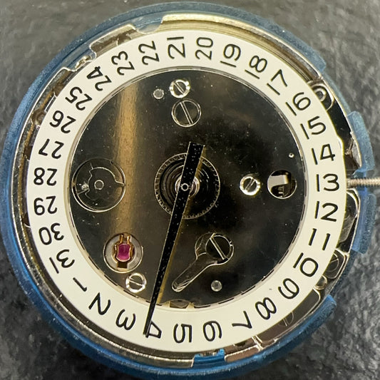 China Made Tianjin 2813 mechanical watch movement with single calendar and three hands for precise timekeeping.
