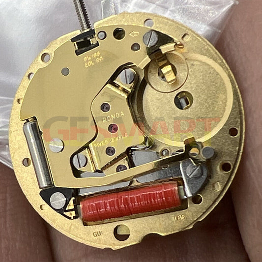 Ronda 785 Swiss Made 3 Hands Quartz Watch Movement with Date at 3 for precise timekeeping