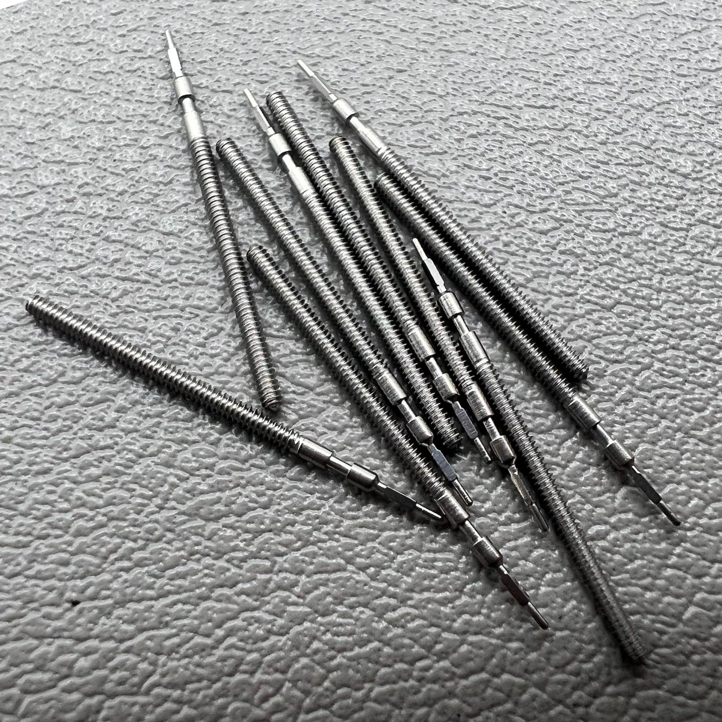 1. Generic watch winding stems set for Miyota 6M12 movement, compatible accessories.