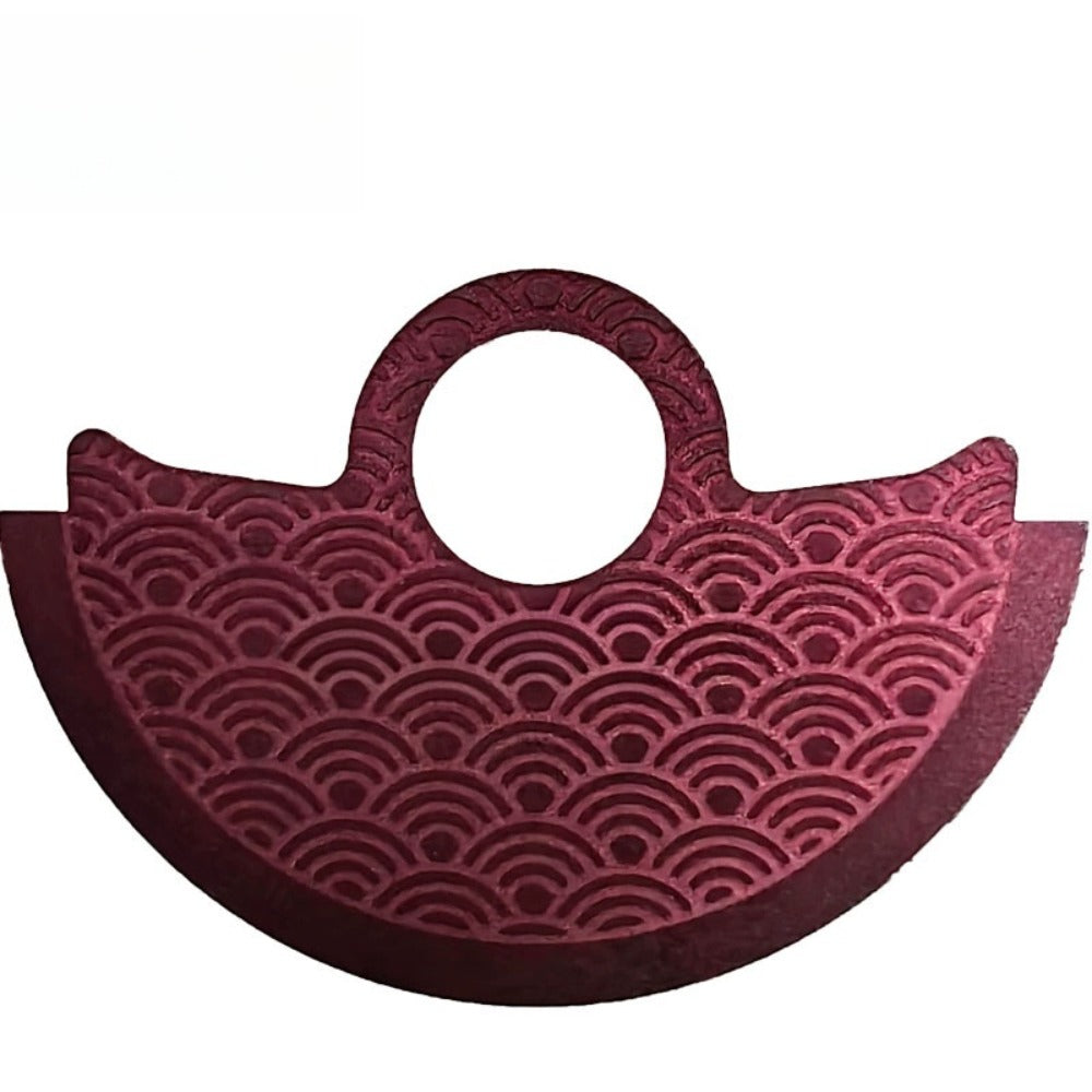 Red Wave Metal Rotor Oscillating Weight Overlay Fit for NH35 NH36 Movement