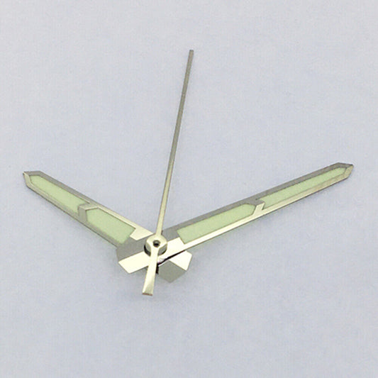 Green luminous watch hands set with 3 hands, compatible with China Made 8215/2813/Miyota 8N24 movements.