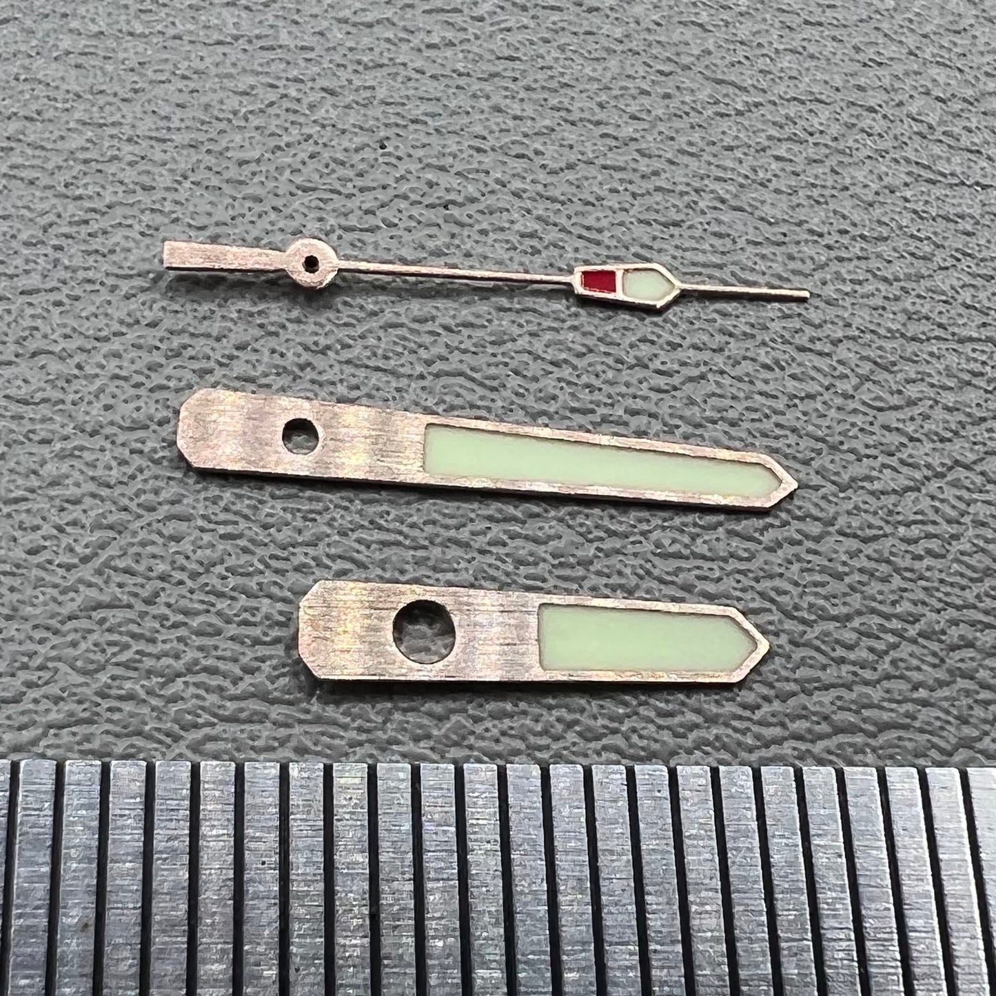 13mm Rose Golden Trim C3 Green Lume Hands Set Fit for Movement NH35/NH36