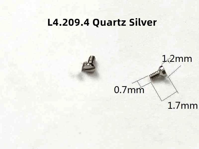 6 Stück Uhrengehäuse-Rückschrauben, 0,7 mm/0,9/1,0/1,2 mm, passend für L4.709/708/209 L4.512 Uhr