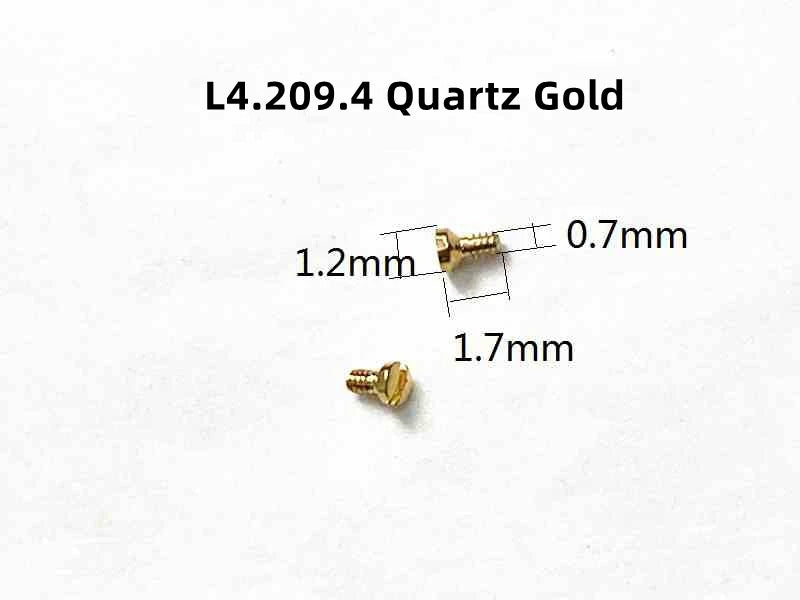 6 Stück Uhrengehäuse-Rückschrauben, 0,7 mm/0,9/1,0/1,2 mm, passend für L4.709/708/209 L4.512 Uhr