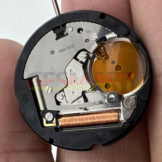 Ronda 507 quartz watch movement with English & Chinese characters, Swiss precision components for durability.