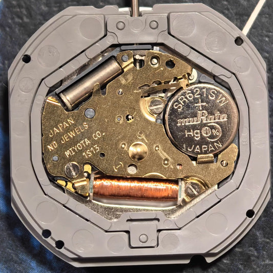 Japan Made Miyota 1S13 Quartz Movement Black Disk Date At 3 Watch Part