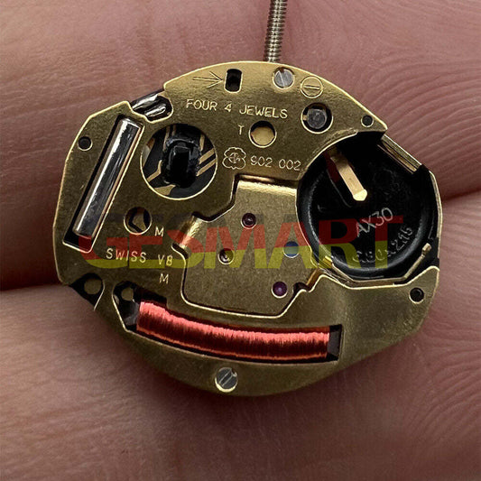 ETA 902.002 quartz watch movement with 2 hands, Swiss precision for watch accessories.