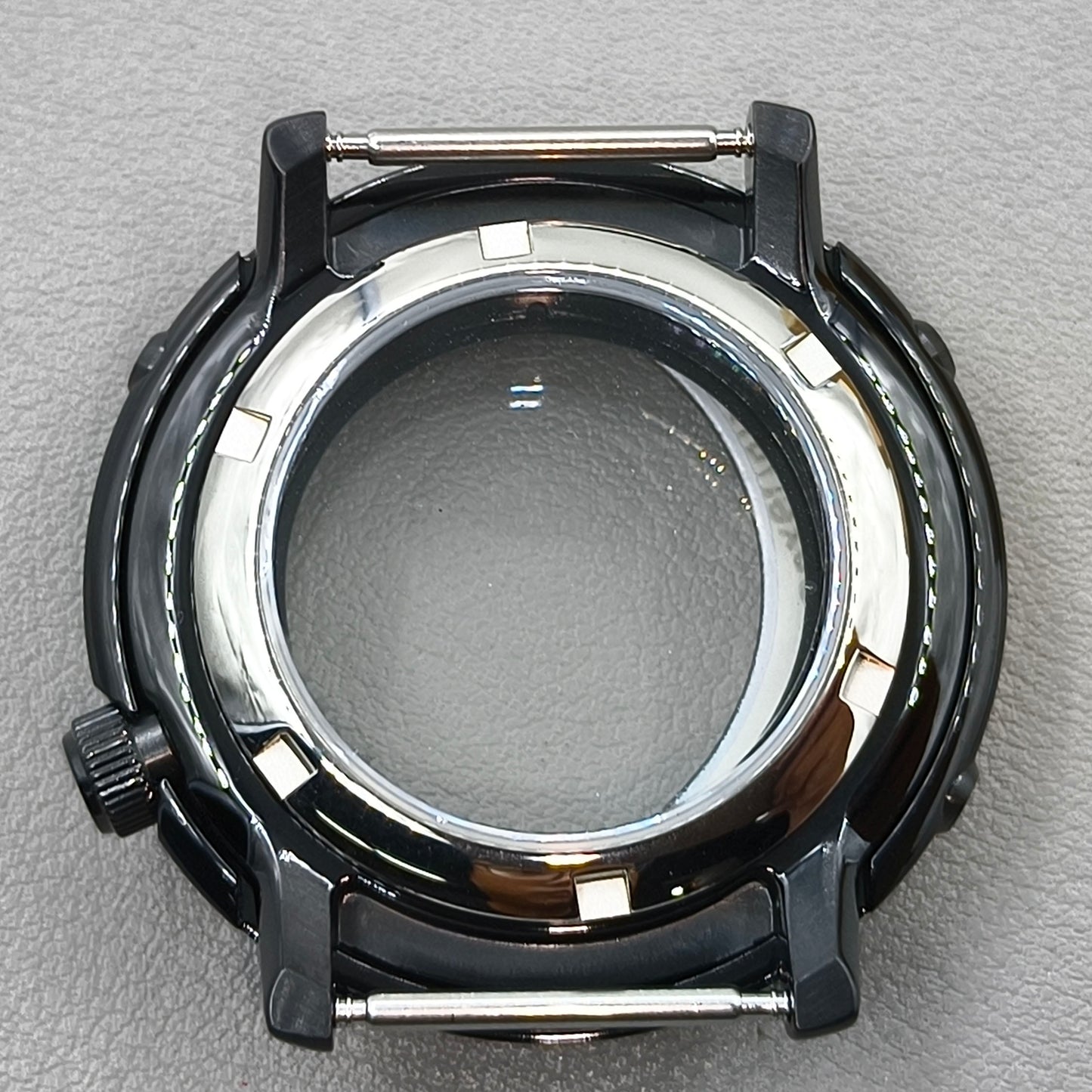 43mm Watch Case Sapphire Fit NH35/36/38 4R36 For Mod Mini Tuna Canned C3 Bezel