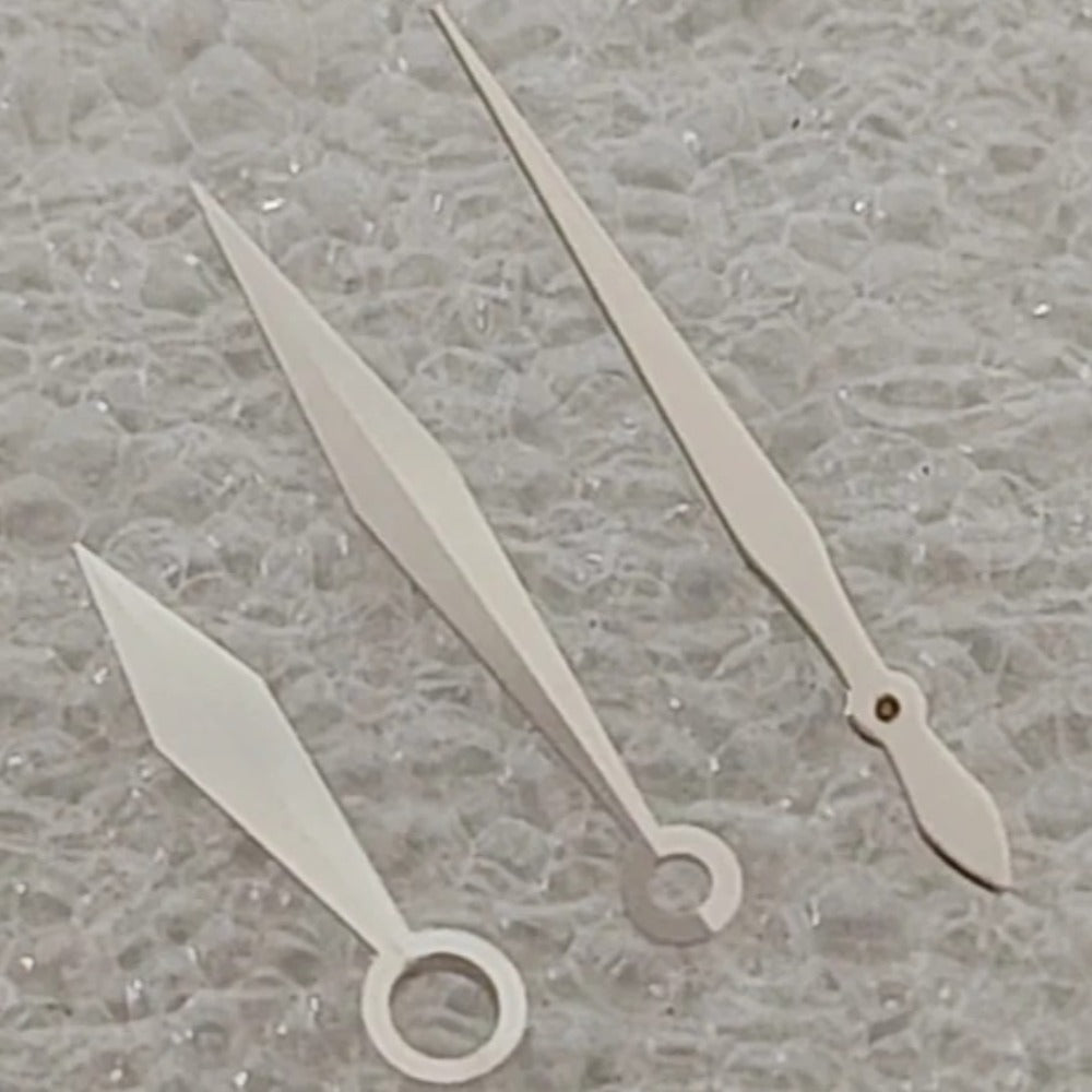 Silver 12.5mm Sword-shaped watch Hands no lume for NH35 NH36 Movement