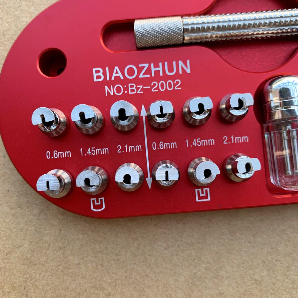 Watch Repair Tool with 12 precision tips for safe watch hand removal without dial damage, ideal for watchmakers.