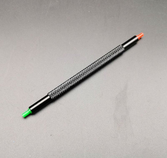 Set of 3 7404 double-headed plastic watch hands tools for precise fitting and pressing.