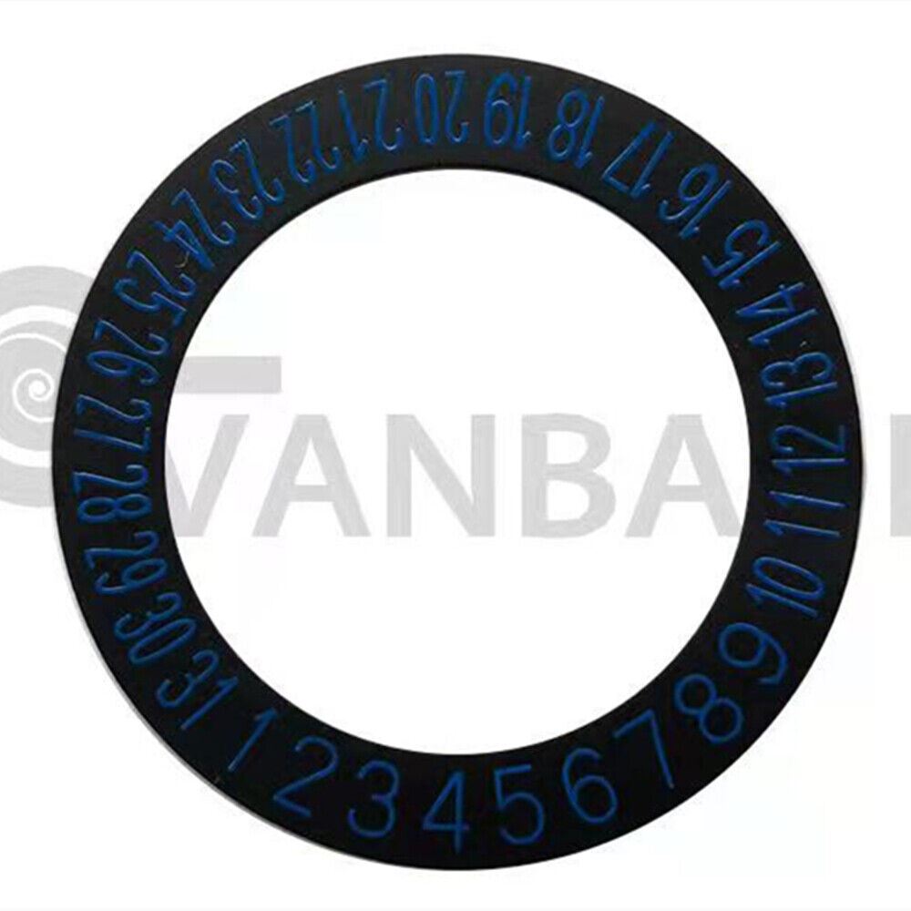 Disque de date à police bleue, roue de date adaptée au mouvement NH35 NH36 Date@6