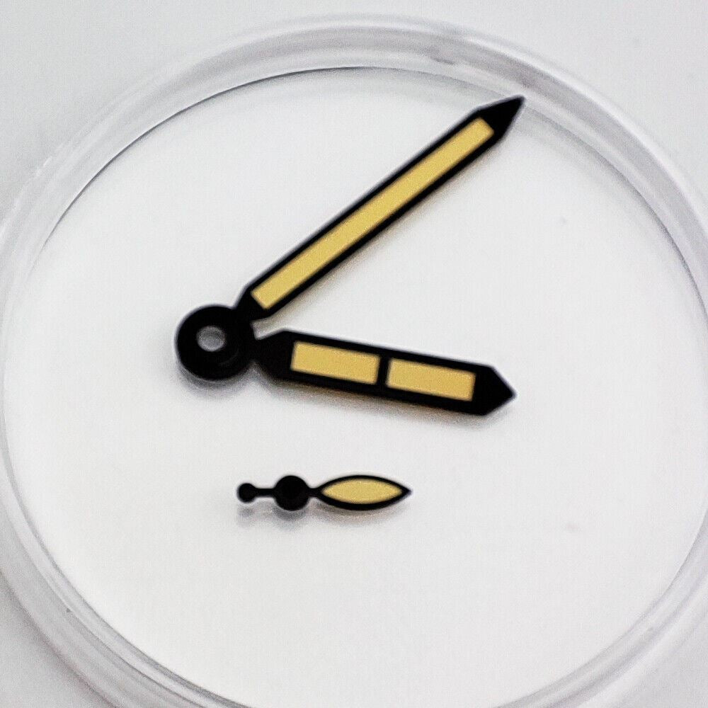 Green luminous watch hands for ST3600/6497/6498 movement, enhancing visibility in low light - brand quality.