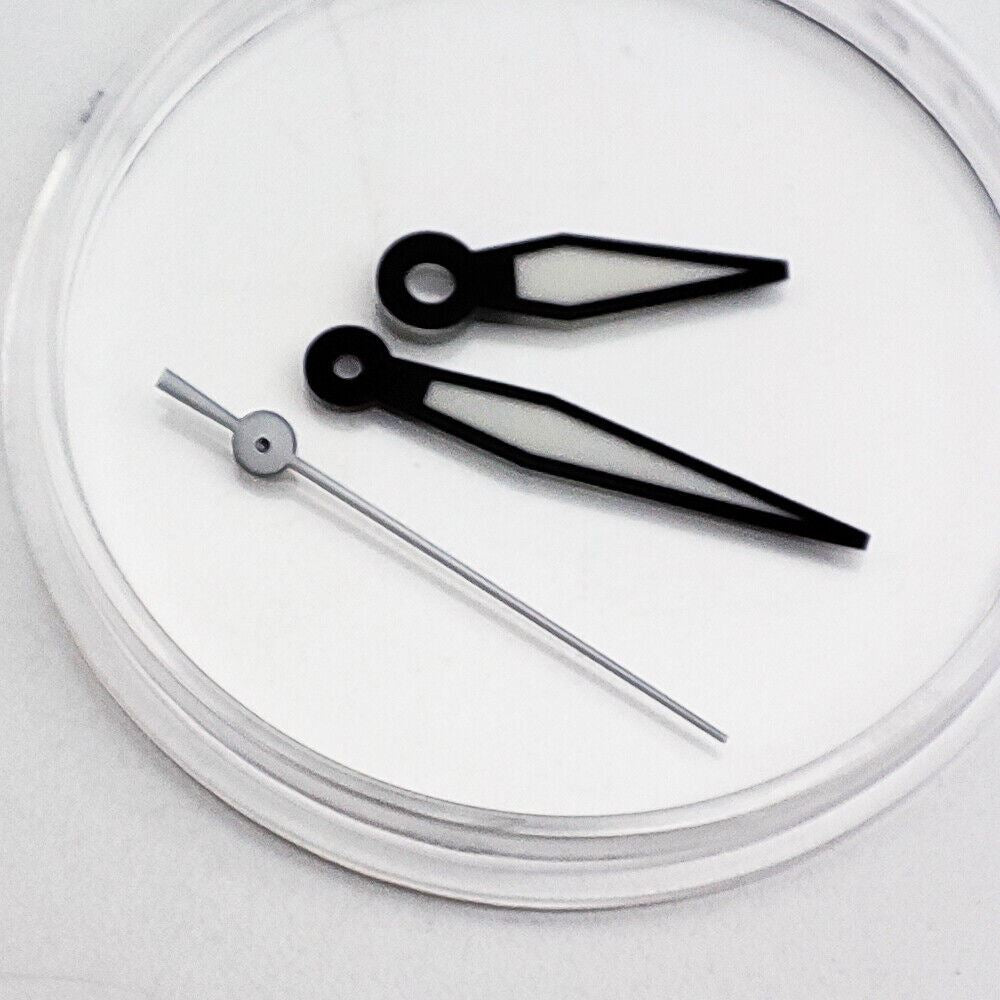 Pilot Green luminous watch hands for NH35A movement, improving night visibility with stylish design.