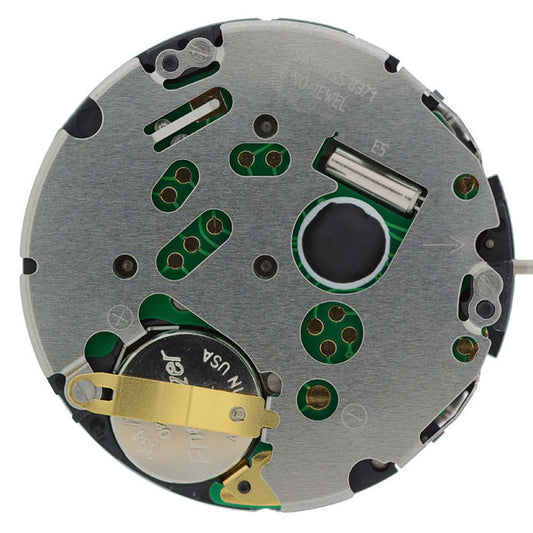 ISA 8371C quartz watch with three hands and calendar date display at 3 o'clock, sleek design.