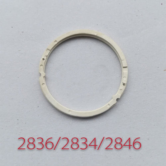 Plastic watch case cushion mount for ETA2834, ETA2836, ETA2846 movements, durable fit.