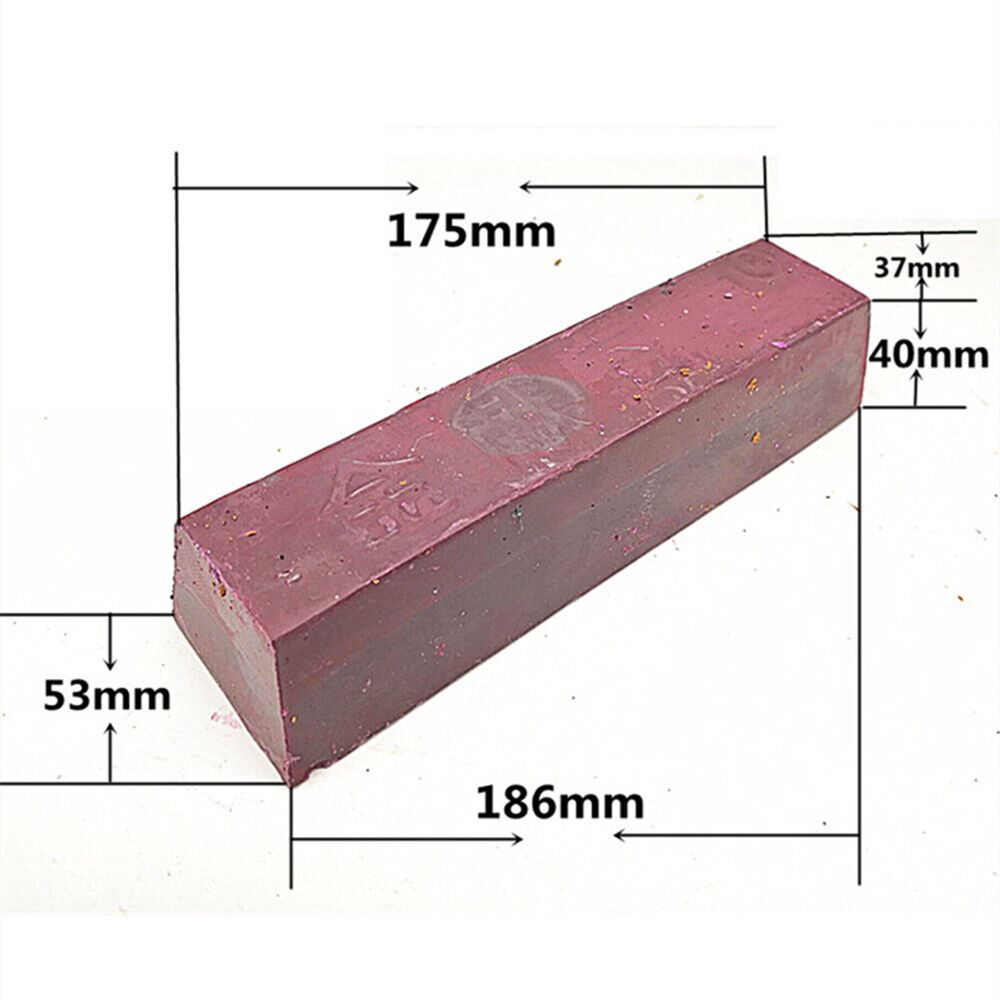 Stainless steel polishing wax for watch repair, smooths rough surfaces and enhances jewelry shine.