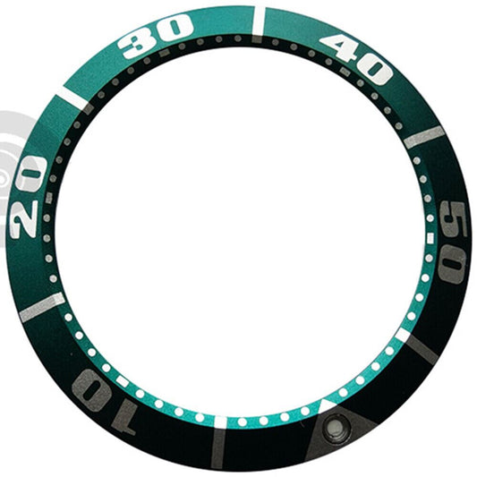 40mm green aluminum alloy bezel insert for SBDC001/003, SBDC031/033 watches, durable replacement part.