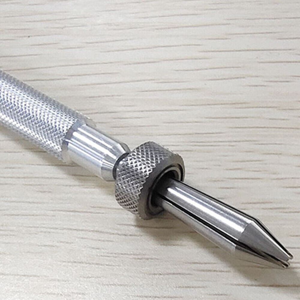 Watch Repair Tool Pin Vice holding watch crown for detailed, secure watch repair.