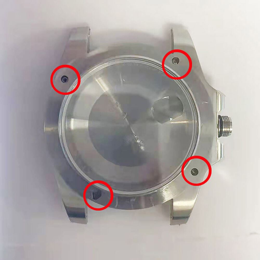 Rotating steel spring ball bezel for RLX SUB watch, durable inner case accessory.