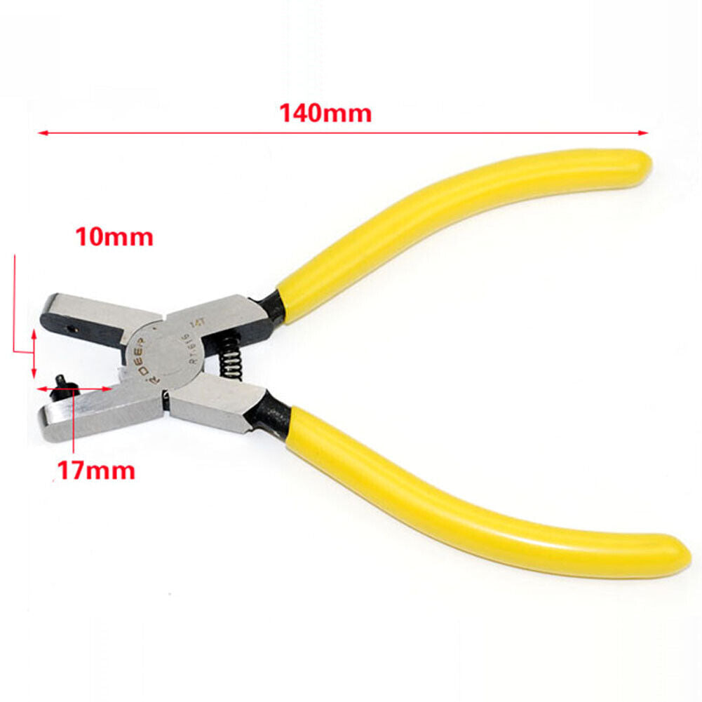 Punch pliers tool by RT616 for precise 2mm holes in watch belt tag tape, ideal for watch repairs
