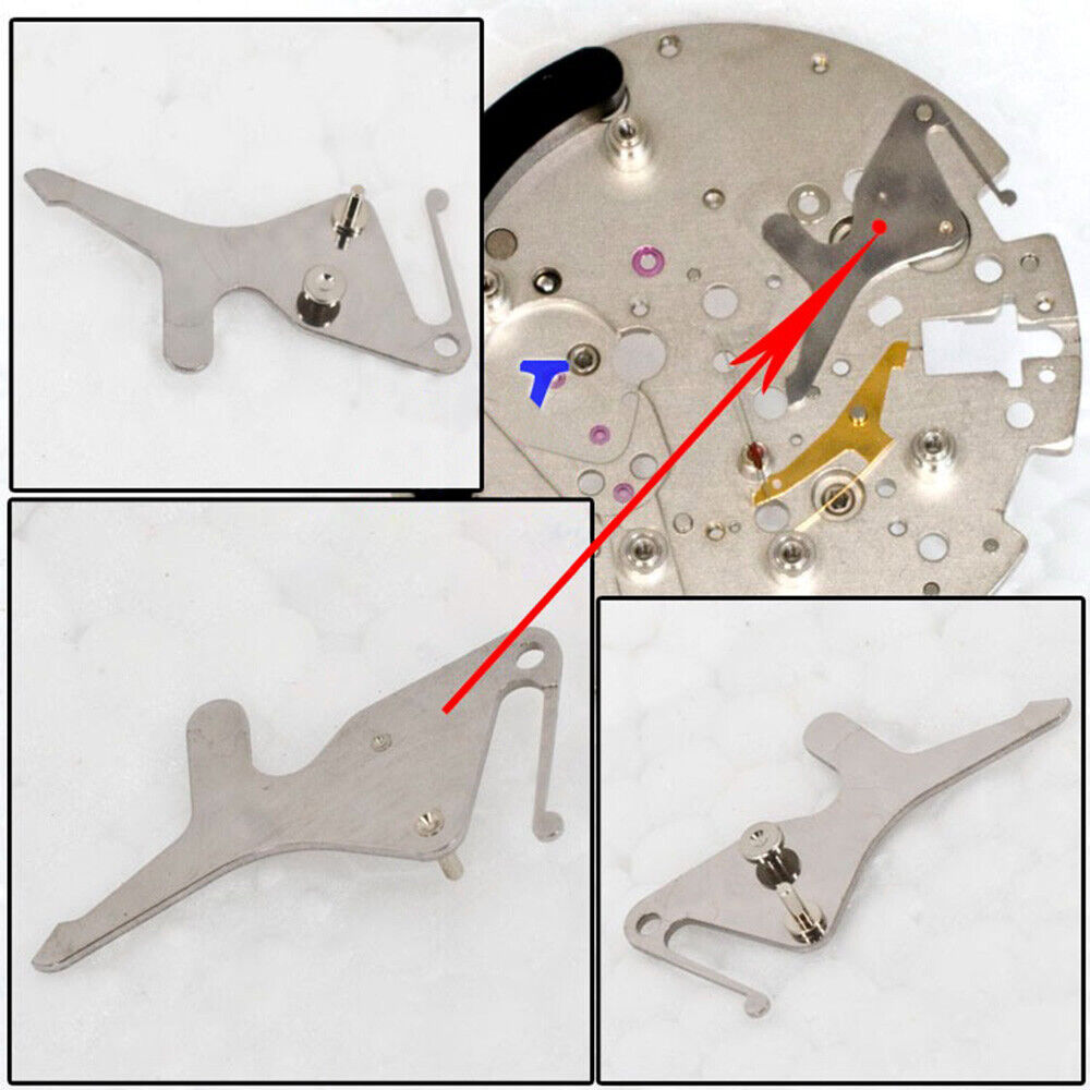 Set of 3 durable button shrapnel for ETA C01.211 watch movement, precise 2-point function replacement parts.