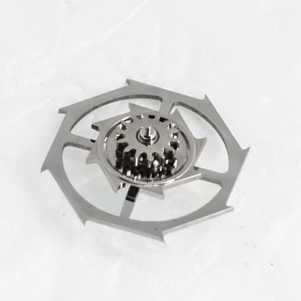 Omega 8500A movement pallet fork and escape wheel set, precision watch accessory for repair.