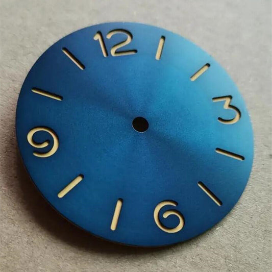 39mm blue-green luminous watch dial, compatible with ETA 6497/6498 movement.