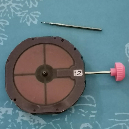 Citizen E168M Eco-Drive watch movement with 3 hands and date display at 3 o'clock, solar powered.