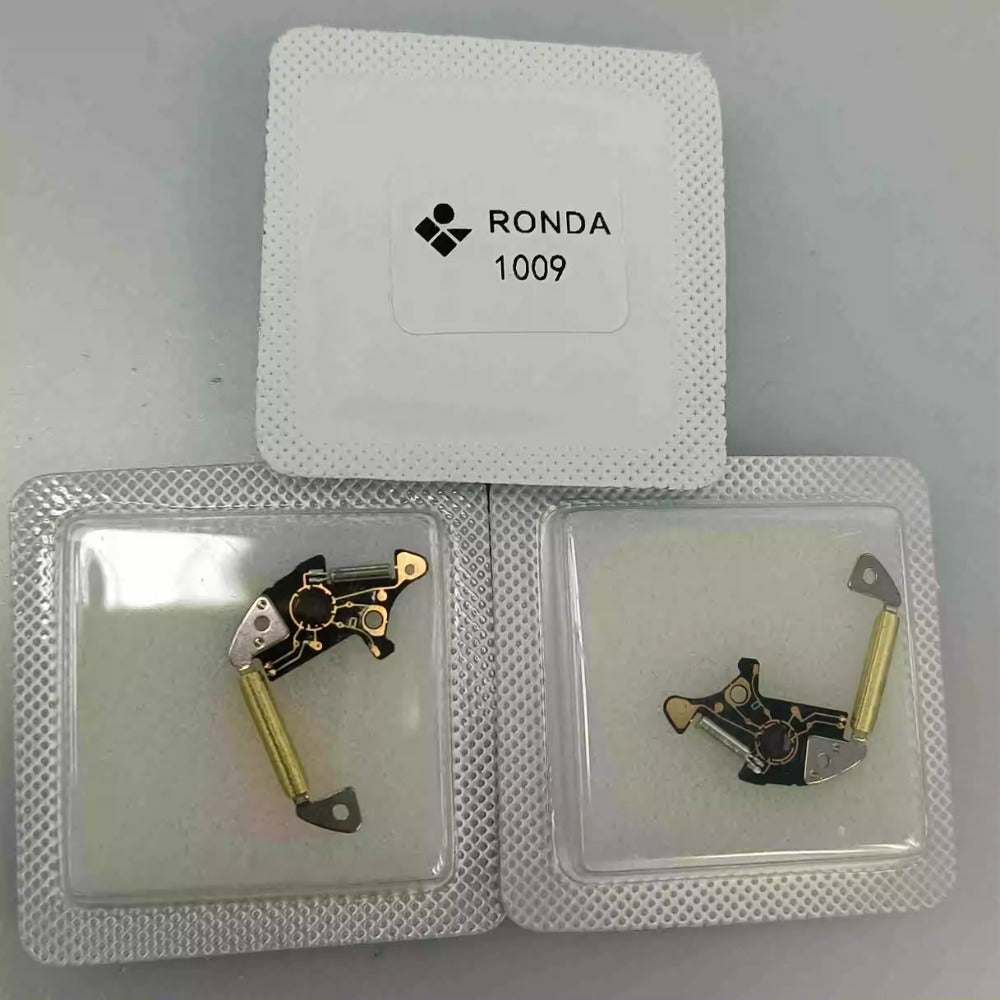 Swiss Made Ronda 1006 movement circuit board for precise watch repair and maintenance.