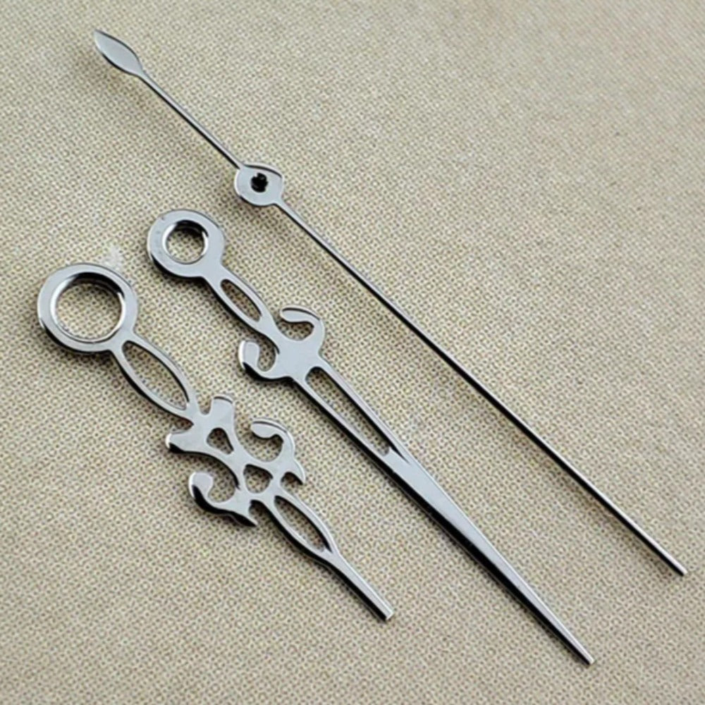 Silver hollow snowflake watch hands for NH35/36, NH38, NH72, NH70 movements, no lume.