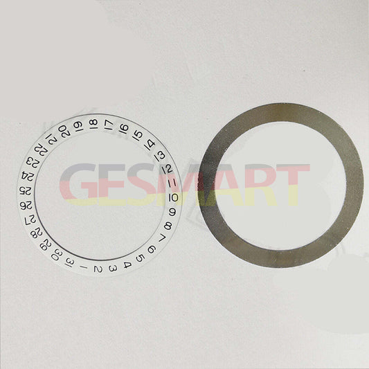 Generic 28.5mm date disk wheel with date at 3 o'clock for watch movement replacement