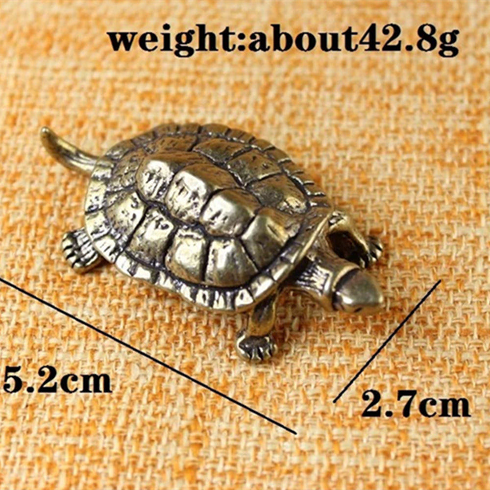 Hand-carved vintage solid copper turtle trinket, perfect for collectors and decor.