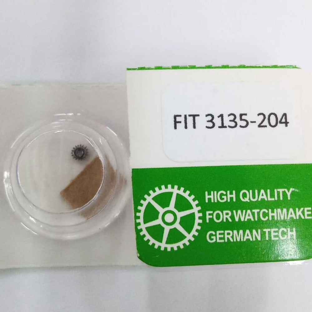 Winding pinion for 3135 automatic watch movement, precise fit replacement part.