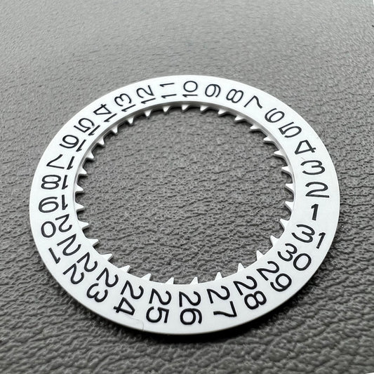 White date disc wheel for NH35 NH36 Date@3 watch movement, compatible with 2-piece set, brand quality.