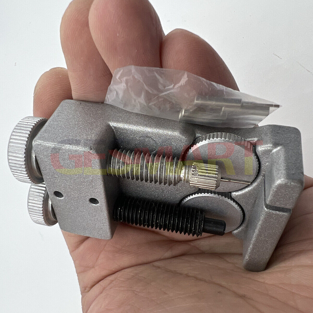 Watch Band Bracelet Link Remover with 4 metal pins for precise adjustable watch repairs.