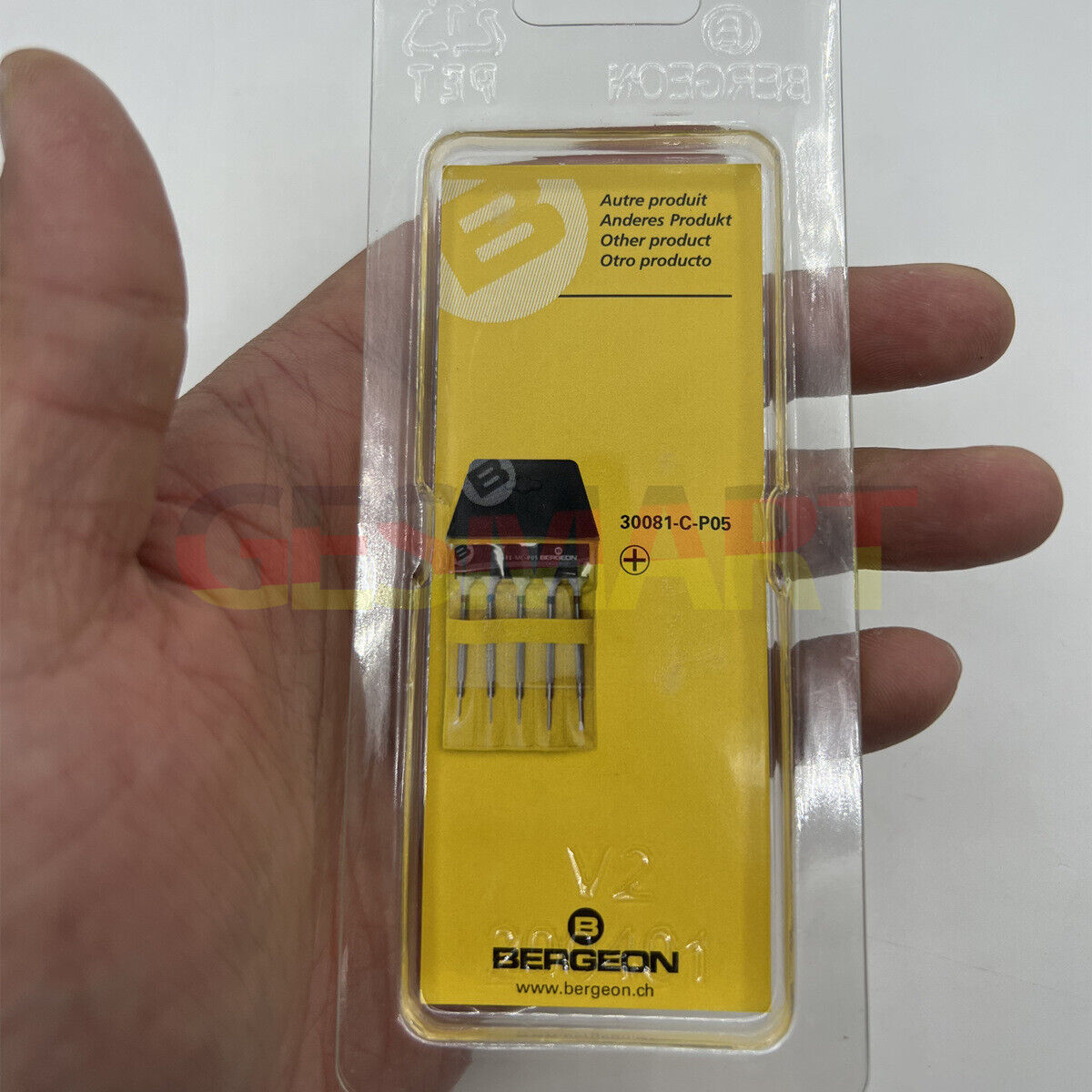 Bergeon 30081-C-200 ergonomic Phillips screwdriver 2.00mm for precise watch repairs and adjustments