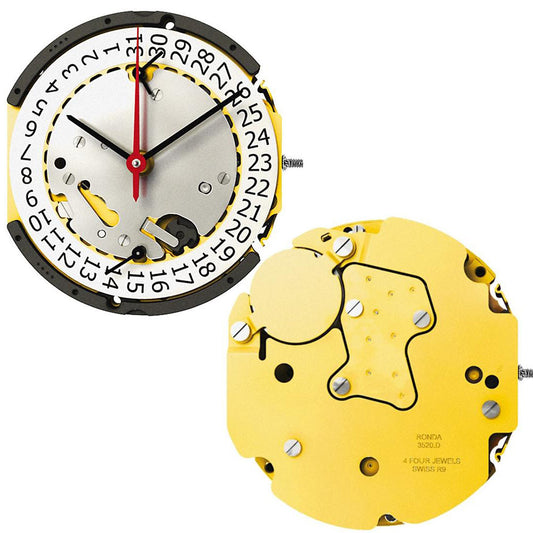 Ronda 3520D quartz watch movement with precise timekeeping and durable design by Ronda.