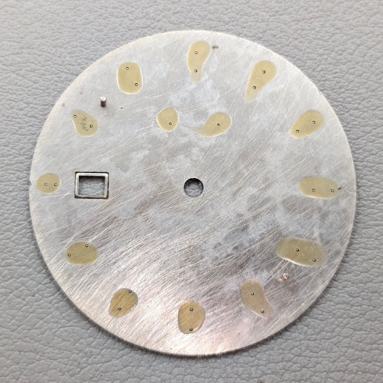 34mm No Lume Blue Modified Datejust Watch Dial for NH35 Movement