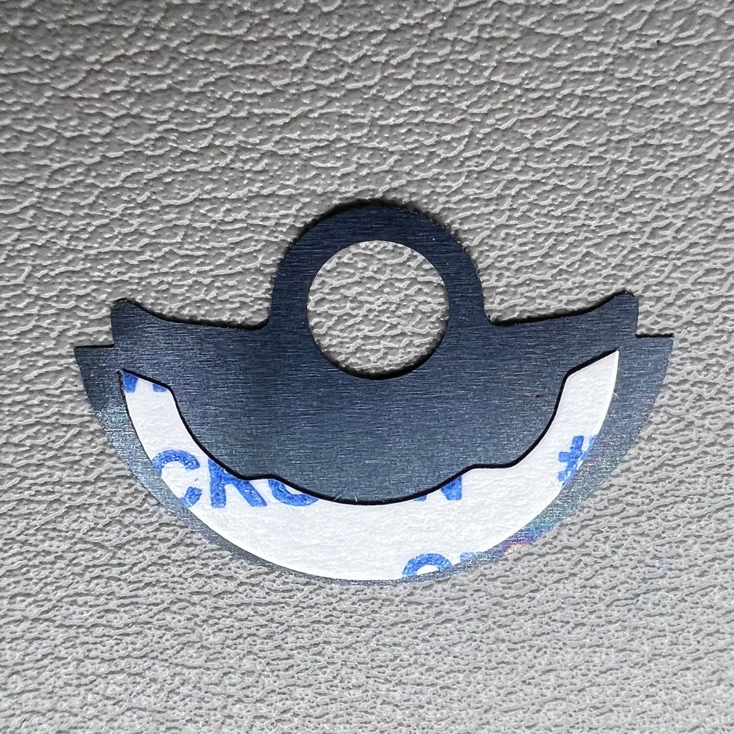 Blue Waved Metal Sheet Overlay for Miyota 9015 Movement Oscillating Weight