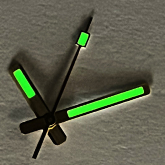 Golden Trim C3 Super Lume watch hands for 62MAS SKX007, enhancing visibility with bright lume.