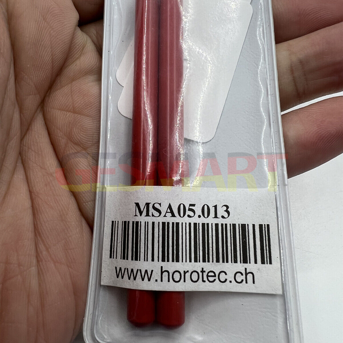 Horotec MSA05.013 hand levers with 3mm tips for precise wristwatch repair and adjustment tasks.