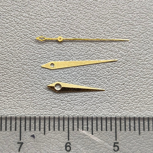 2 Sets Golden Watch Hands For NH35 NH36 Movement Lightening Second Hands